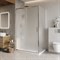 BELBAGNO Luce Душевой уголок прямоугольный размер 120x90 см профиль - хром / стекло - матовое, двери раздвижные, стекло 6 мм LUCE-AH-1-120/90-P-Cr - фото 261541