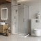 BELBAGNO Luce Душевой уголок прямоугольный размер 100x80 см профиль - хром / стекло - прозрачное, двери раздвижные, стекло 6 мм LUCE-AH-2-100/80-C-Cr - фото 261591