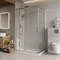 BELBAGNO Luce Душевой уголок прямоугольный размер 130x100 см профиль - хром / стекло - прозрачное, двери раздвижные, стекло 6 мм LUCE-AH-21-130/100-C-Cr - фото 261663