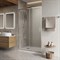 BELBAGNO Luce Душевая дверь в нишу ширина 110 см профиль - хром / стекло - прозрачное, двери раздвижные, стекло 6 мм LUCE-BF-1-110-C-Cr - фото 261850