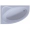 AQUATEK Фиджи Ванна пристенная асимметричная без панелей и слив-перелива, с каркасом (вклеенный) размер 170x110 см, левая,белый - фото 262590