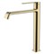 AQUAme Asti Смеситель для раковины однорычажный, Brushed gold AQM6414BG - фото 305590